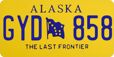 AK license plate GYD858