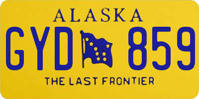 AK license plate GYD859