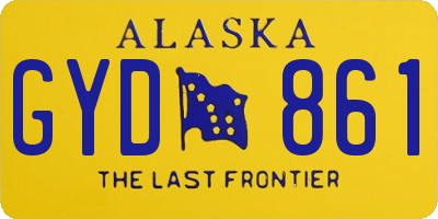 AK license plate GYD861