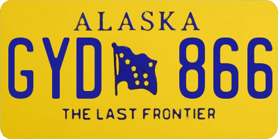 AK license plate GYD866