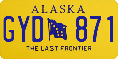 AK license plate GYD871