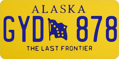 AK license plate GYD878
