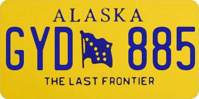 AK license plate GYD885