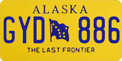AK license plate GYD886
