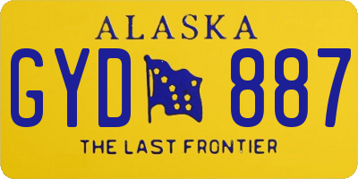 AK license plate GYD887