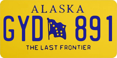 AK license plate GYD891