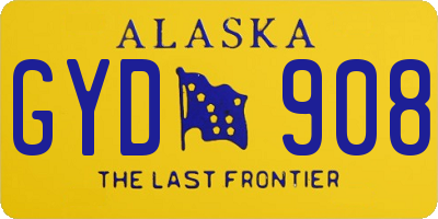 AK license plate GYD908