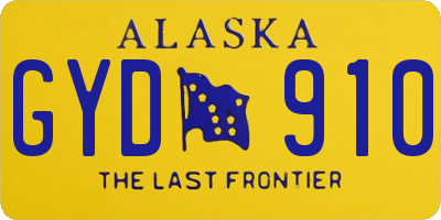AK license plate GYD910