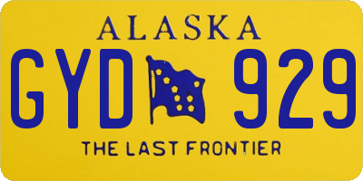 AK license plate GYD929