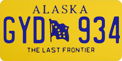 AK license plate GYD934