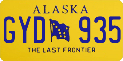 AK license plate GYD935