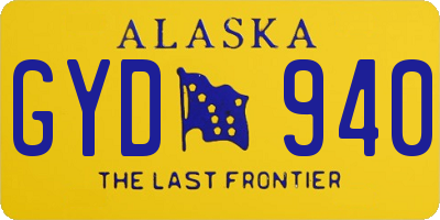 AK license plate GYD940
