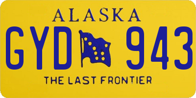 AK license plate GYD943