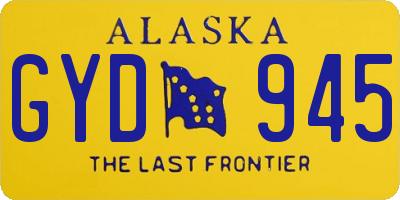 AK license plate GYD945