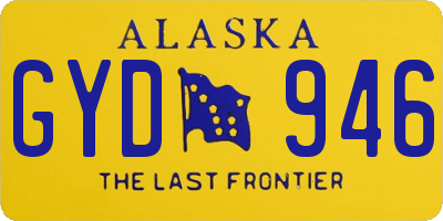 AK license plate GYD946