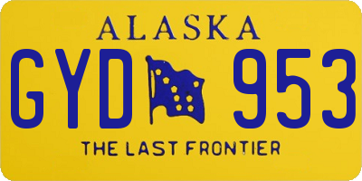 AK license plate GYD953