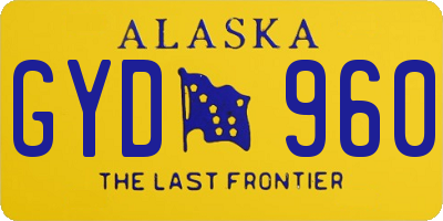 AK license plate GYD960