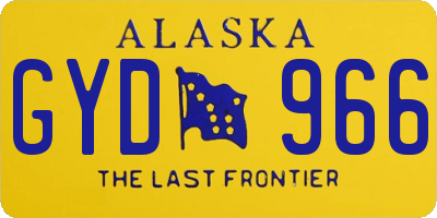 AK license plate GYD966