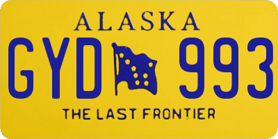 AK license plate GYD993