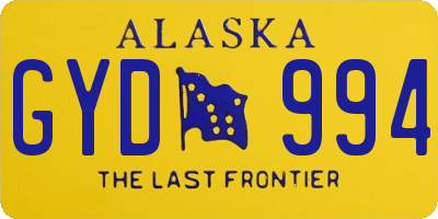 AK license plate GYD994