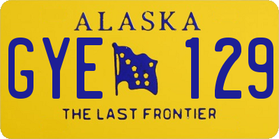 AK license plate GYE129