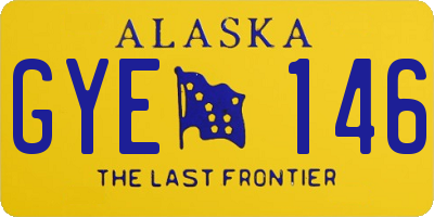 AK license plate GYE146
