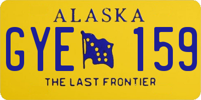 AK license plate GYE159