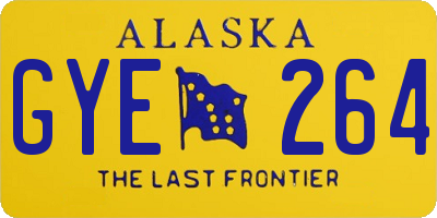 AK license plate GYE264