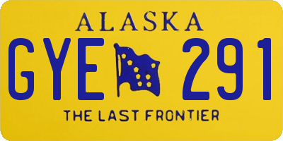 AK license plate GYE291