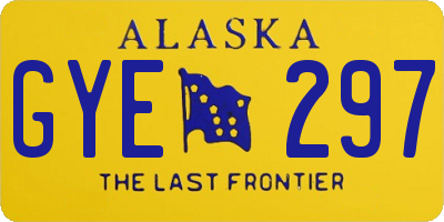 AK license plate GYE297