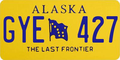 AK license plate GYE427