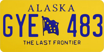 AK license plate GYE483