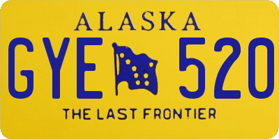 AK license plate GYE520
