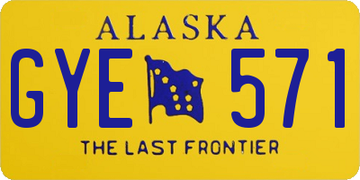 AK license plate GYE571