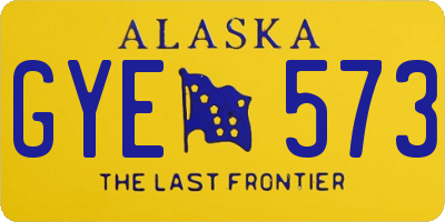 AK license plate GYE573