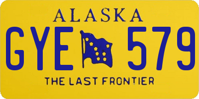 AK license plate GYE579