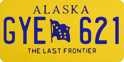 AK license plate GYE621