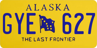 AK license plate GYE627
