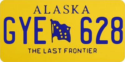 AK license plate GYE628