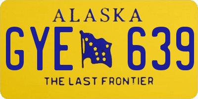 AK license plate GYE639