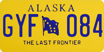 AK license plate GYF084