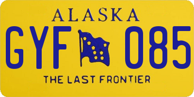 AK license plate GYF085