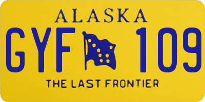 AK license plate GYF109