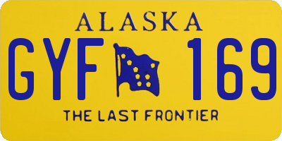 AK license plate GYF169