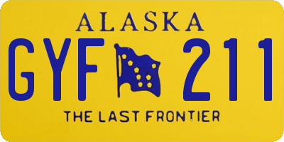 AK license plate GYF211