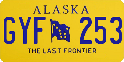 AK license plate GYF253