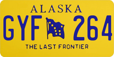 AK license plate GYF264