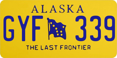 AK license plate GYF339