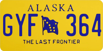 AK license plate GYF364
