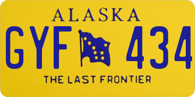 AK license plate GYF434